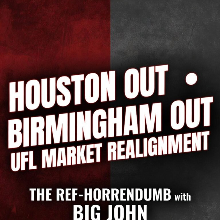 UFL shuts down the Birmingham Stallions and Houston Gamblers in a major realignment move and more