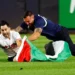 Yankees Mets person tackled